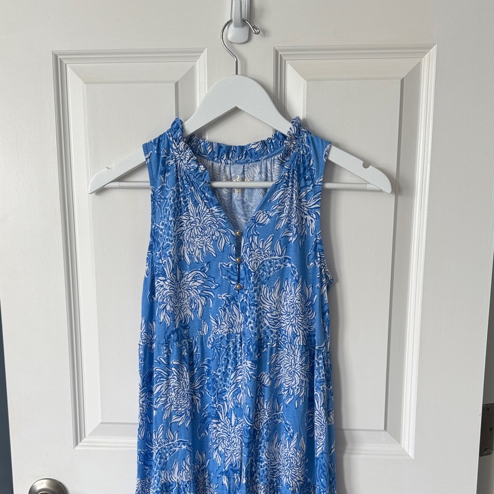 Lilly Pulitzer Blue and White Kids Casual Dress
